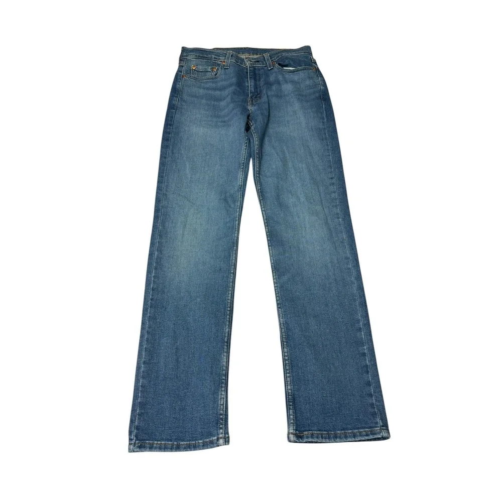 Levis 514 Straight Fit Mens Jeans Blue‎ Medium Wash 30x32 Stretch Denim